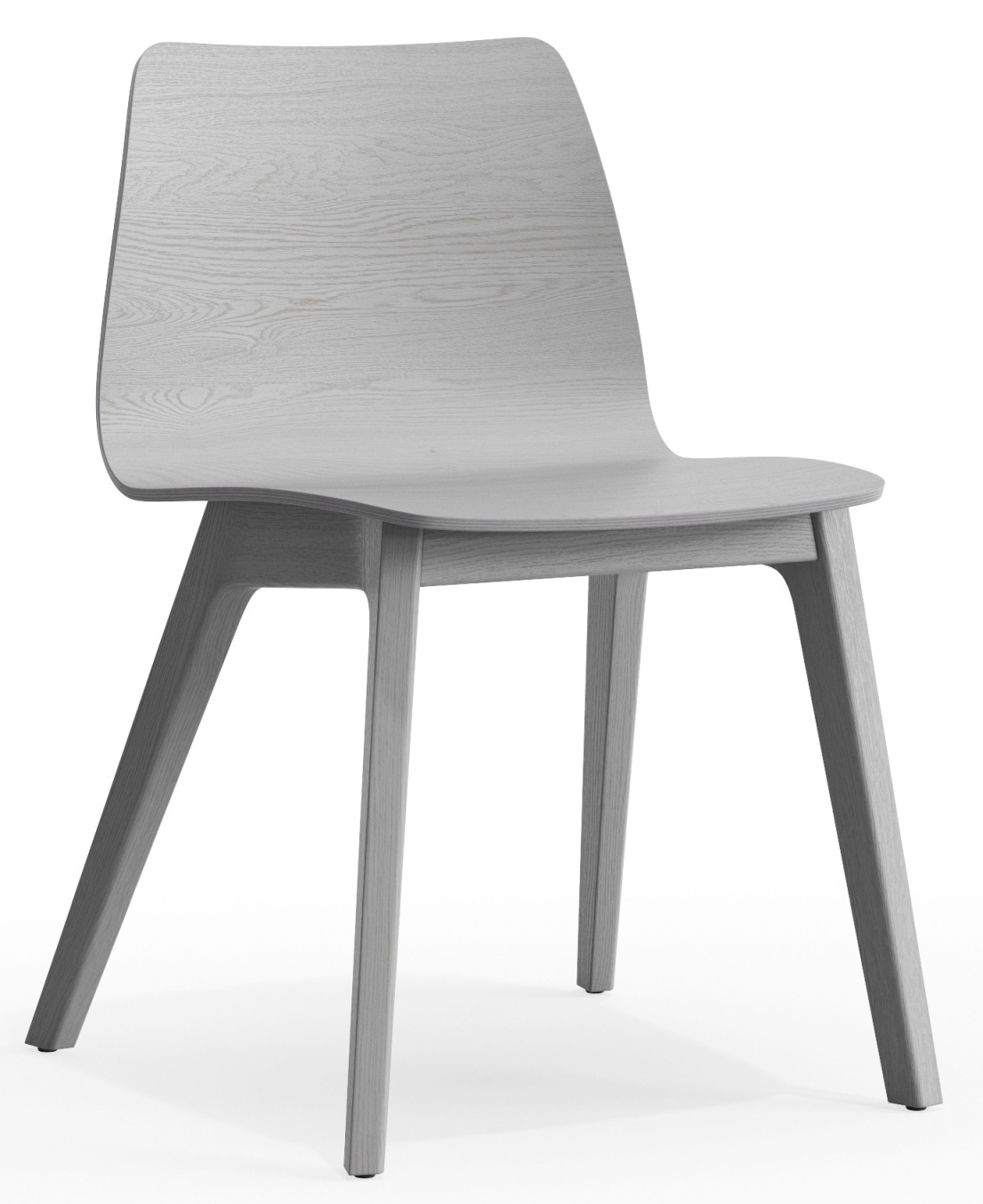 Morph Plus Holzstuhl Zeitraum, moderner Esszimmerstuhl aus hellem Holz, skandinavisches Design für Küche und Wohnzimmer.