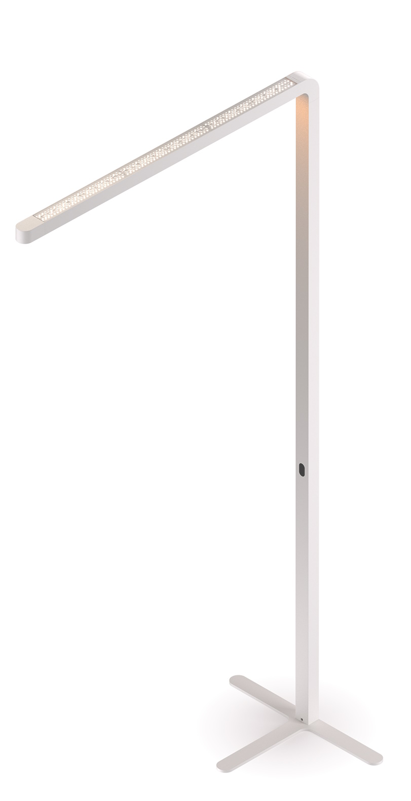 Team Agile Stehleuchte in Grau: Moderne LED-Stehlampe mit minimalistischem Design und warmweißem Licht für Büro und Wohnzimmer.