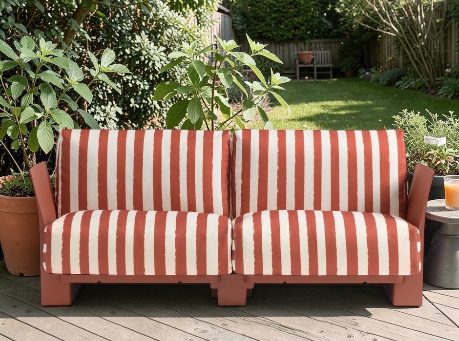 Pop Outdoor monoblokbank 2-zits Kartell