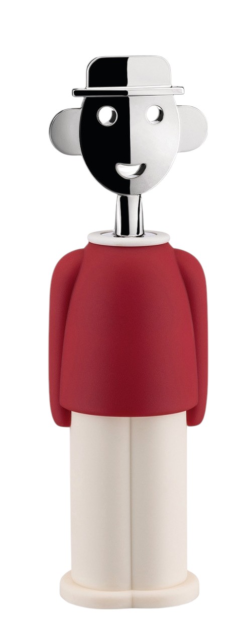 Alessandro M. kurkentrekker rood en wit Alessi