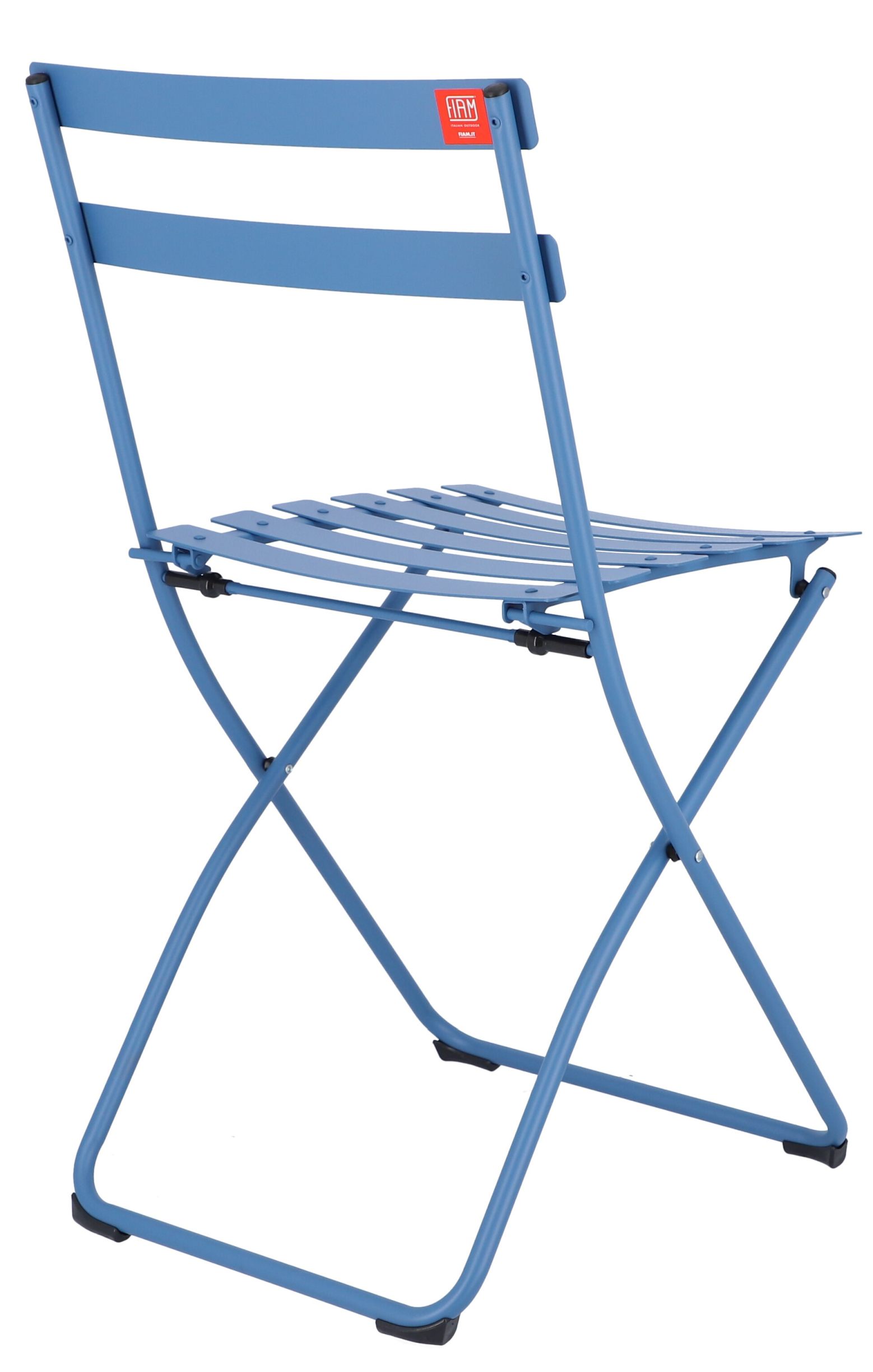 Hellblauer Fiam Spring Klappstuhl für den Garten oder Balkon, Outdoor Sitzmöbel von Jan Kurtz.