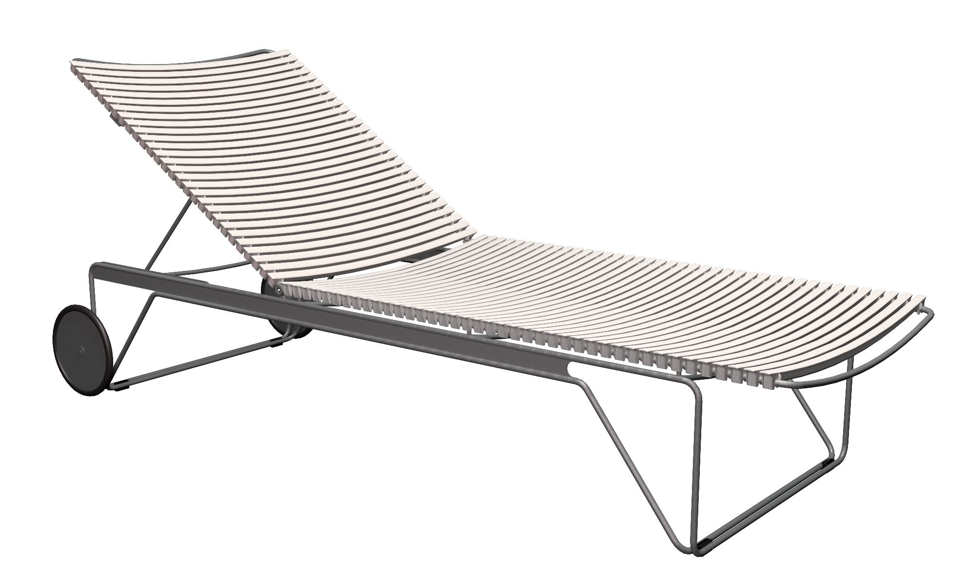 Click verstelbare chaise longue voor buiten Houe