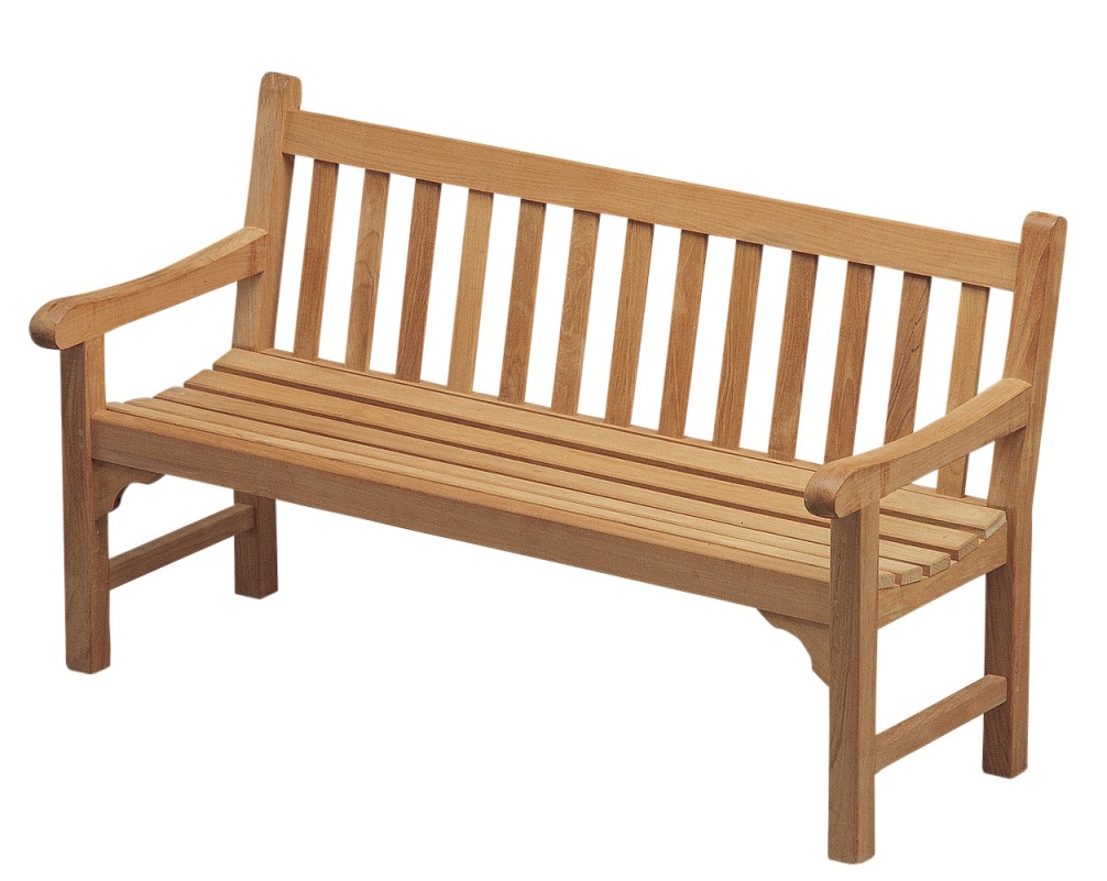 England Bank von Skagerak by Fritz Hansen: Gartenbank aus Teakholz für den Außenbereich.
