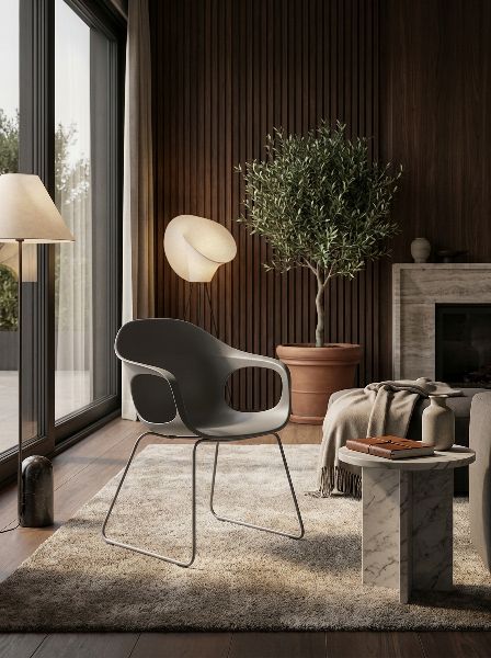 Elephantino fauteuil met sledepoten van KRISTALIA