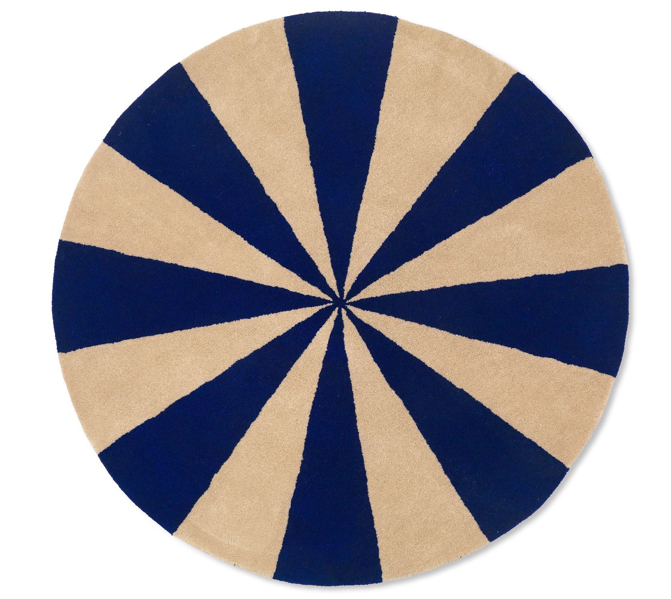Arch Tufted Rug tapijt BRIGHT BLUE / OFF-WHITE Ferm Living UNIEK EXEMPLAAR