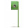 Groen gepoedercoat staal, incl. vloerstandaard/paal