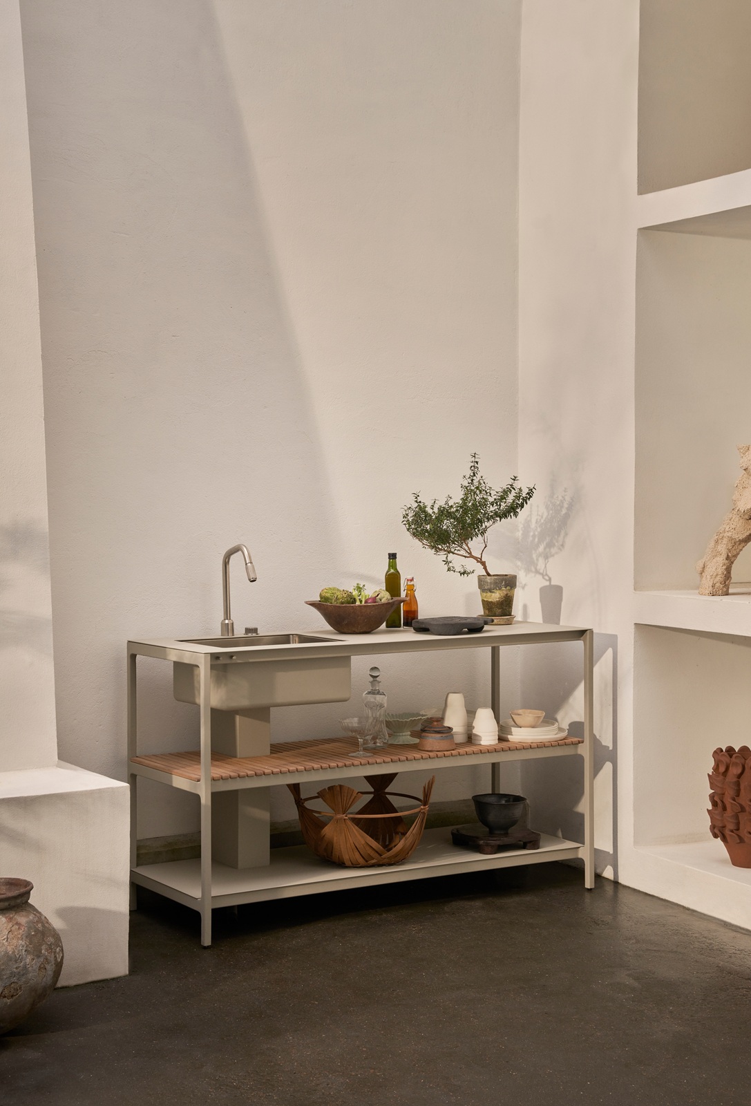 VIPP742 Open-Air Outdoor Kitchen Unit Keukenblok met spoelbak Vipp