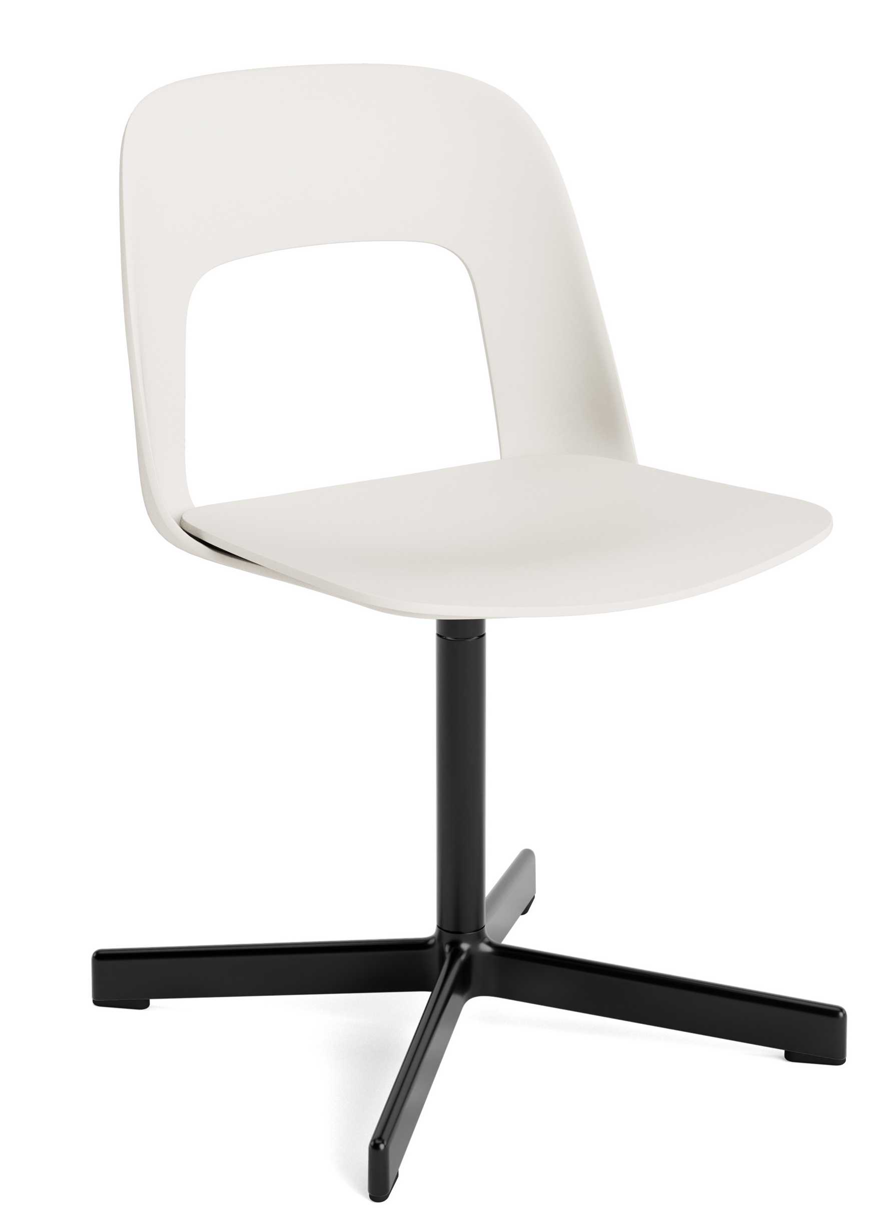 Layout Side Chair 131 stoel met vierpotig draaivoet van Hay