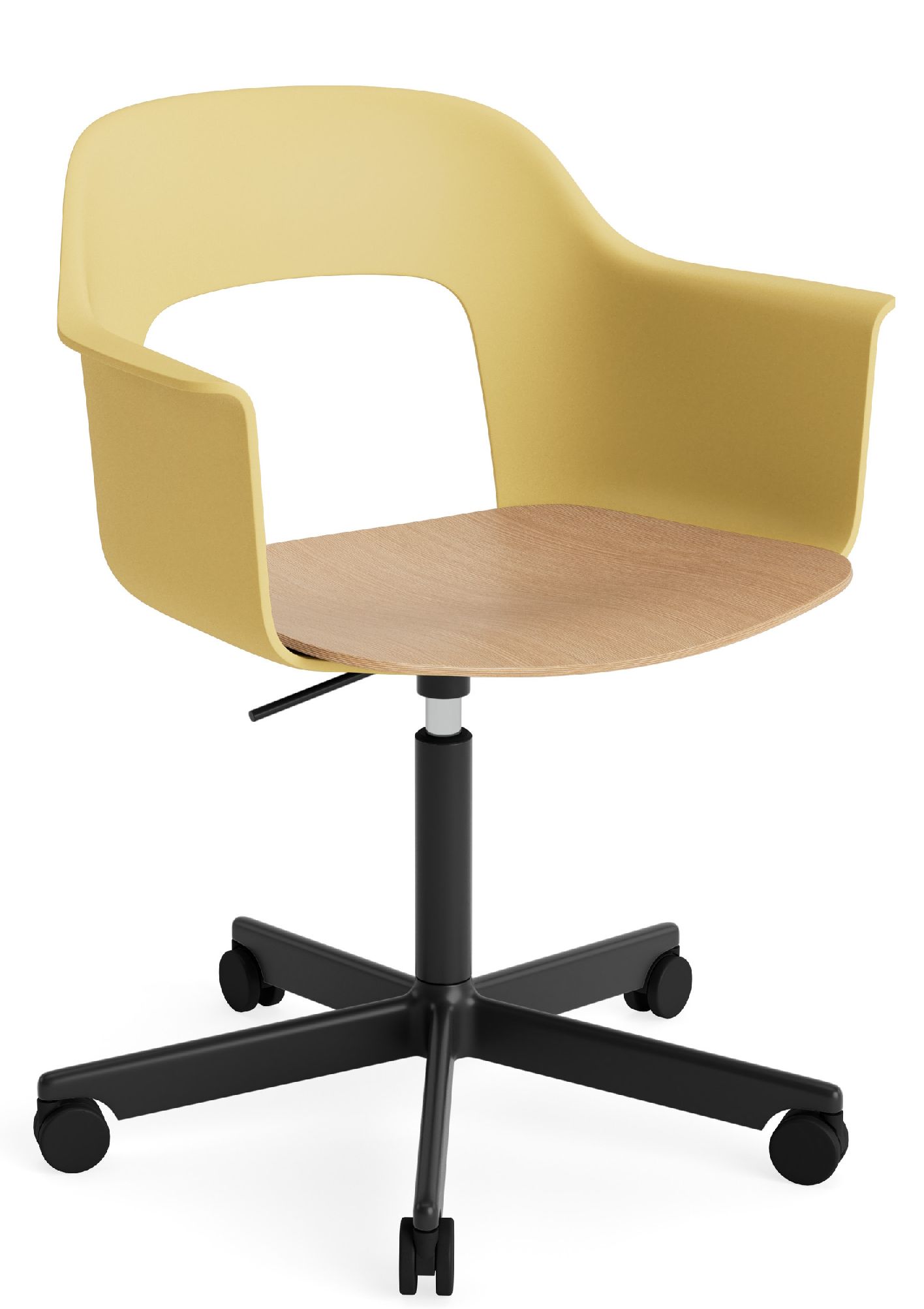 Layout Armchair 242 Fauteuil met 4-sterrenvoet, gasveer en draaifunctie Hay