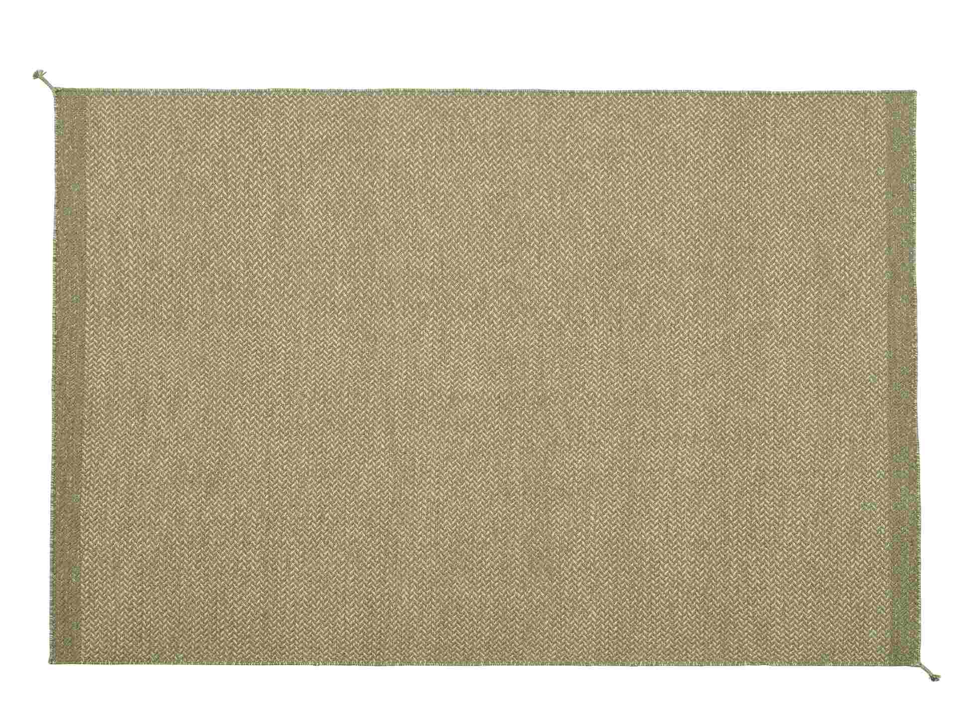 Muuto Ply Rug aus recyceltem Polyester, einfarbiger Teppich für Innen- und Außenbereich, Detailaufnahme der Textur.