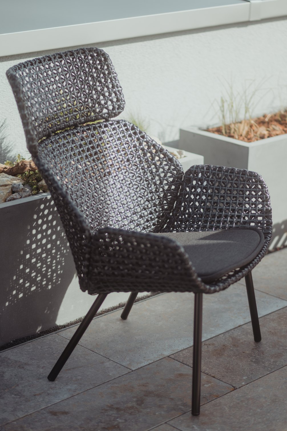 Vibe-fauteuil met hoge rugleuning van Cane-Line
