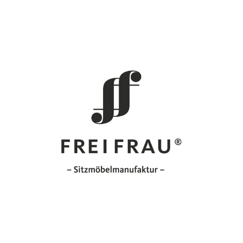 FREIFRAU Logo: Stilisiertes "ff" für hochwertige Sitzmöbel vom deutschen Sitzmöbelhersteller.