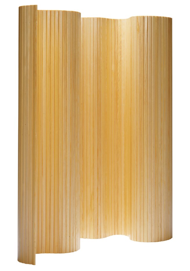 Artek Paravent 100 Wandschirm aus hellem Holz, Raumteiler für Wohn- und Schlafzimmer.