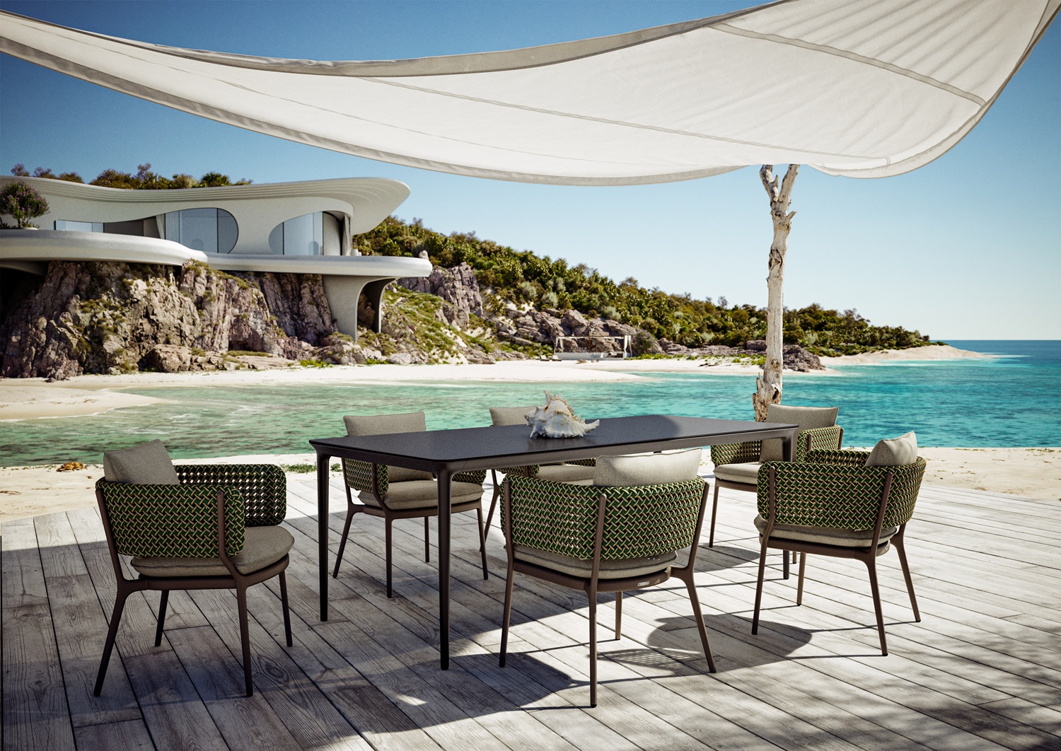 Bellmonde Outdoor Table eettafel van Dedon