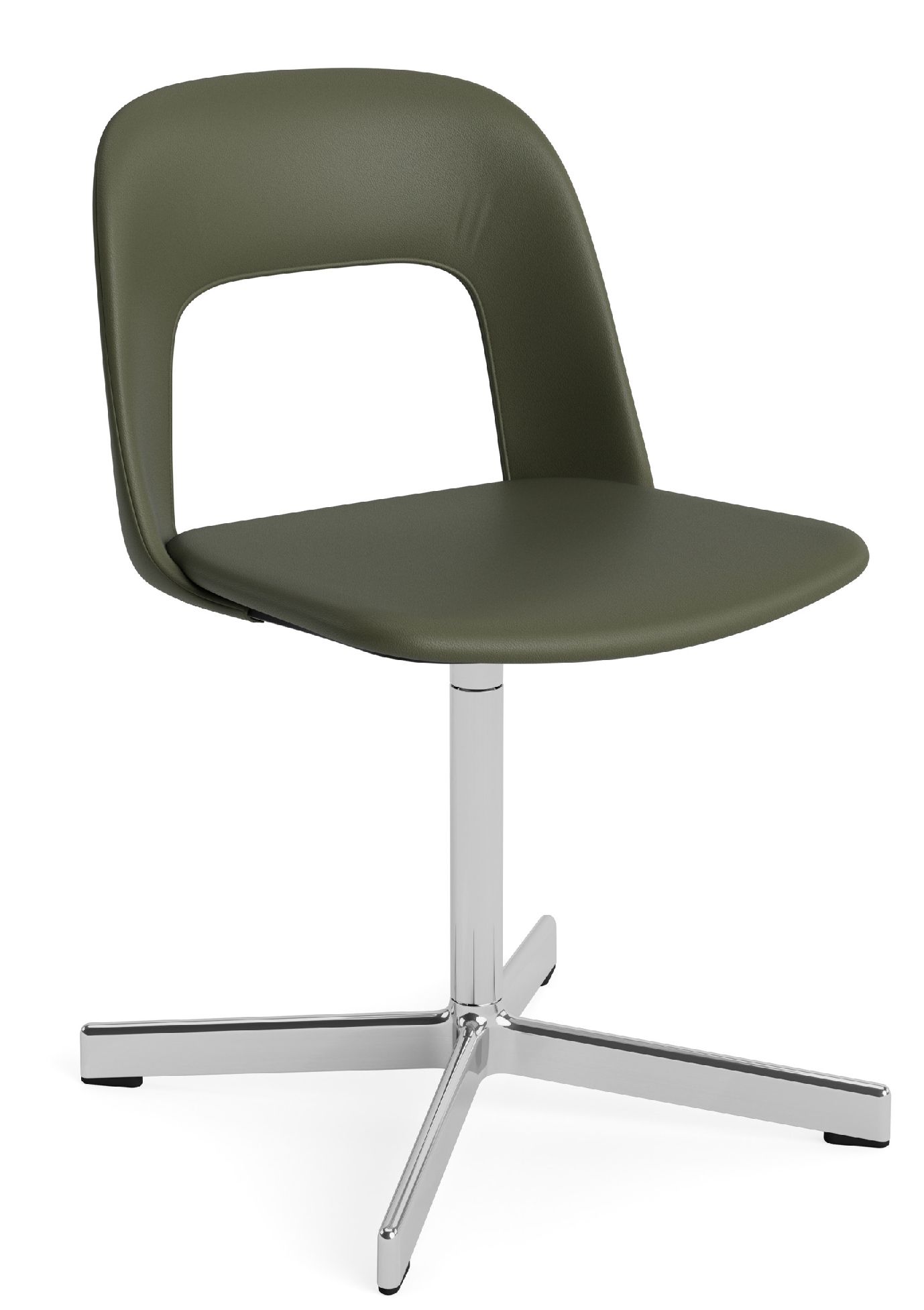 Layout Side Chair 134 stoel met vierpotig draaivoet van Hay
