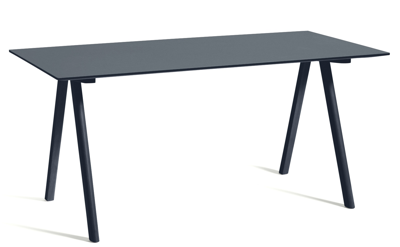 Copenhague Table CPH 10 tafel Hay eiken Smokey blue watergedragen lak / Tafelblad linoleum Smokey blue MDF-rand