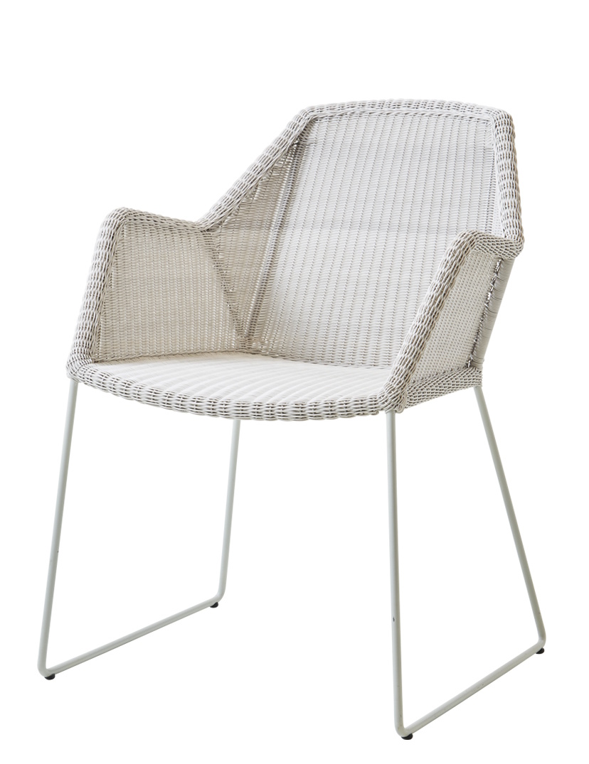 Breeze Outdoor-stoel met sledeonderstel van Cane-Line