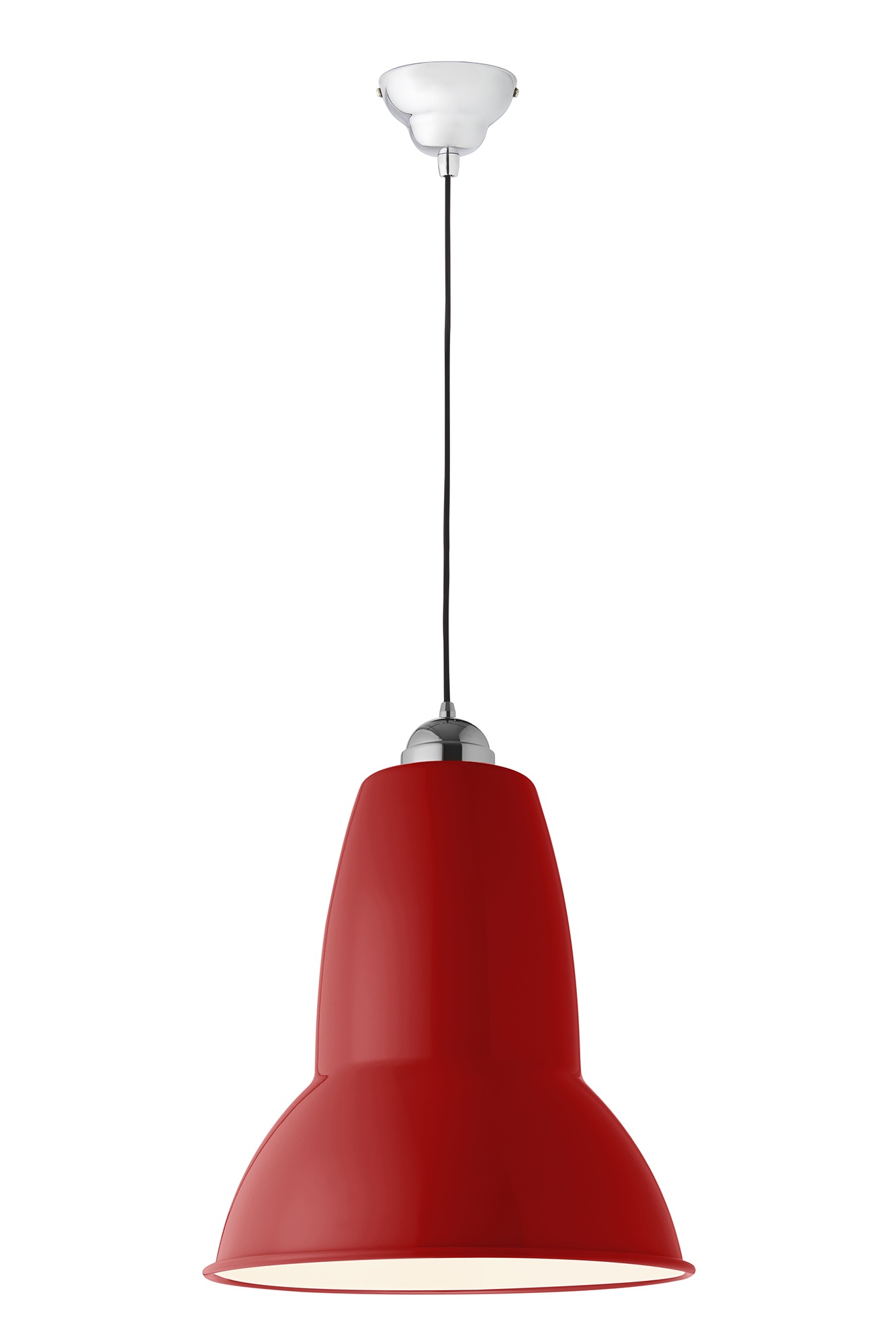 glanzend purperrood / kabel zwart