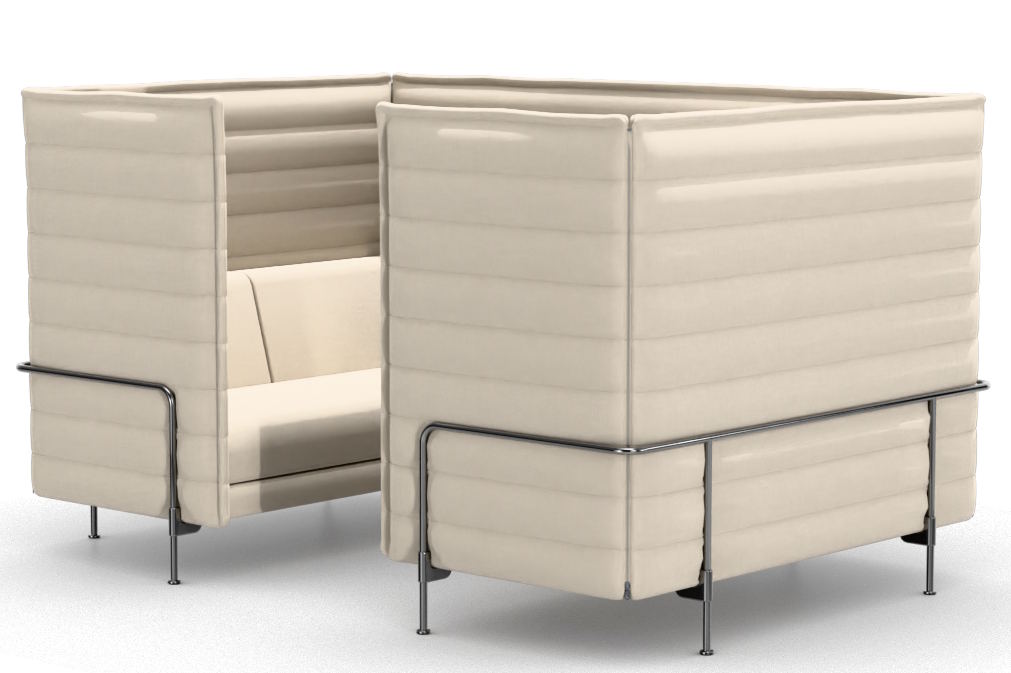 Alcove Cabin 2-zitsbank met hoge rugleuning Vitra