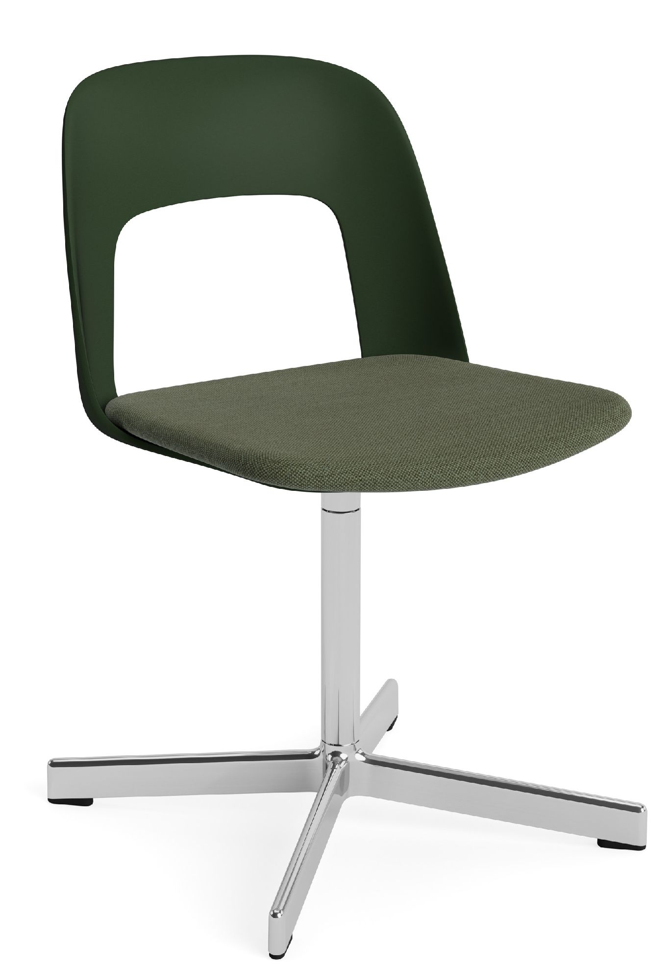 Layout Side Chair 133 stoel met vierpotig draaivoet van Hay
