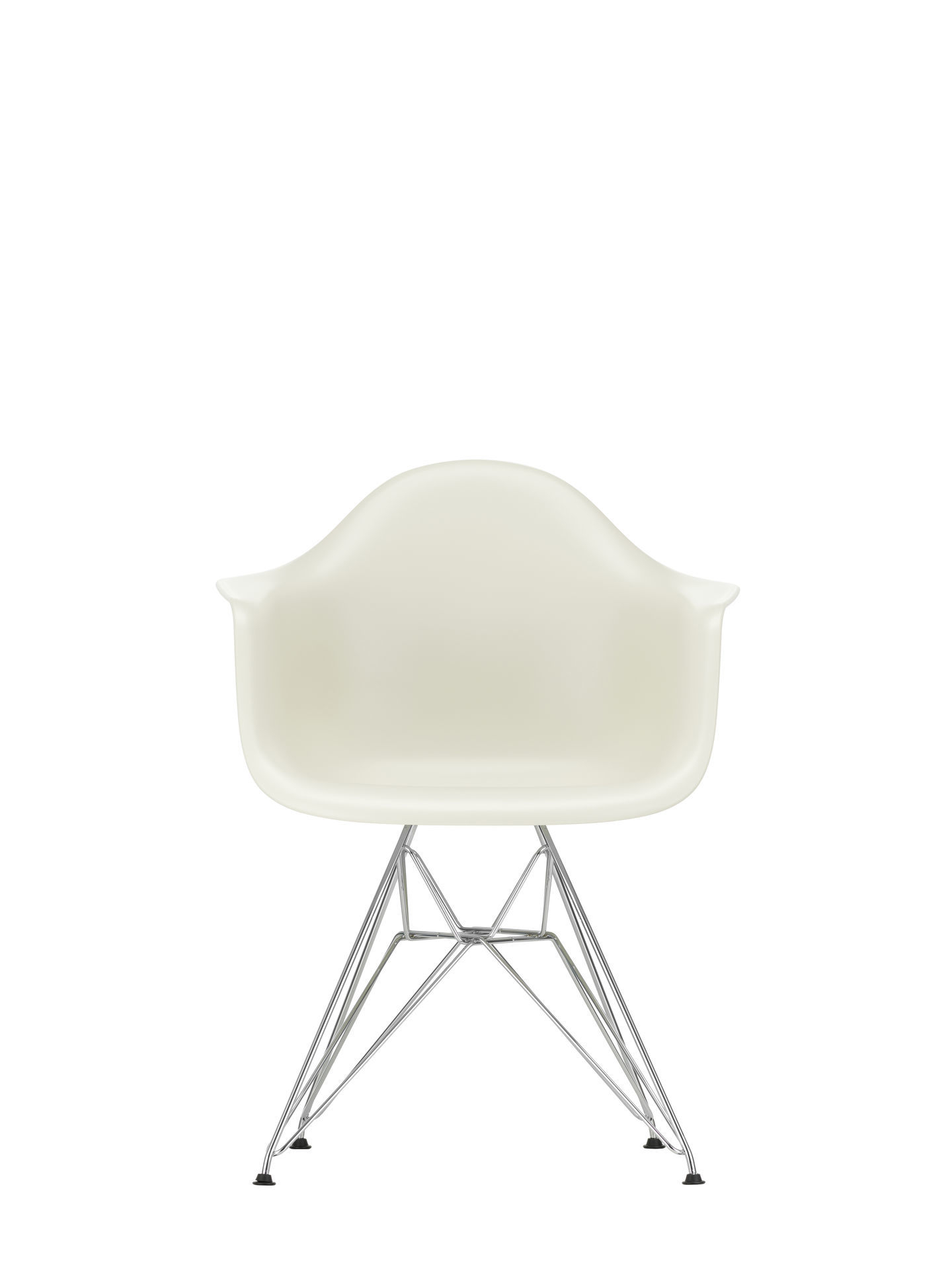 Eames Plastic Arm Chair DAR Stuhl Vitra in Forest: Ansicht des Designklassikers.