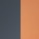 Oranje en grijs glas
