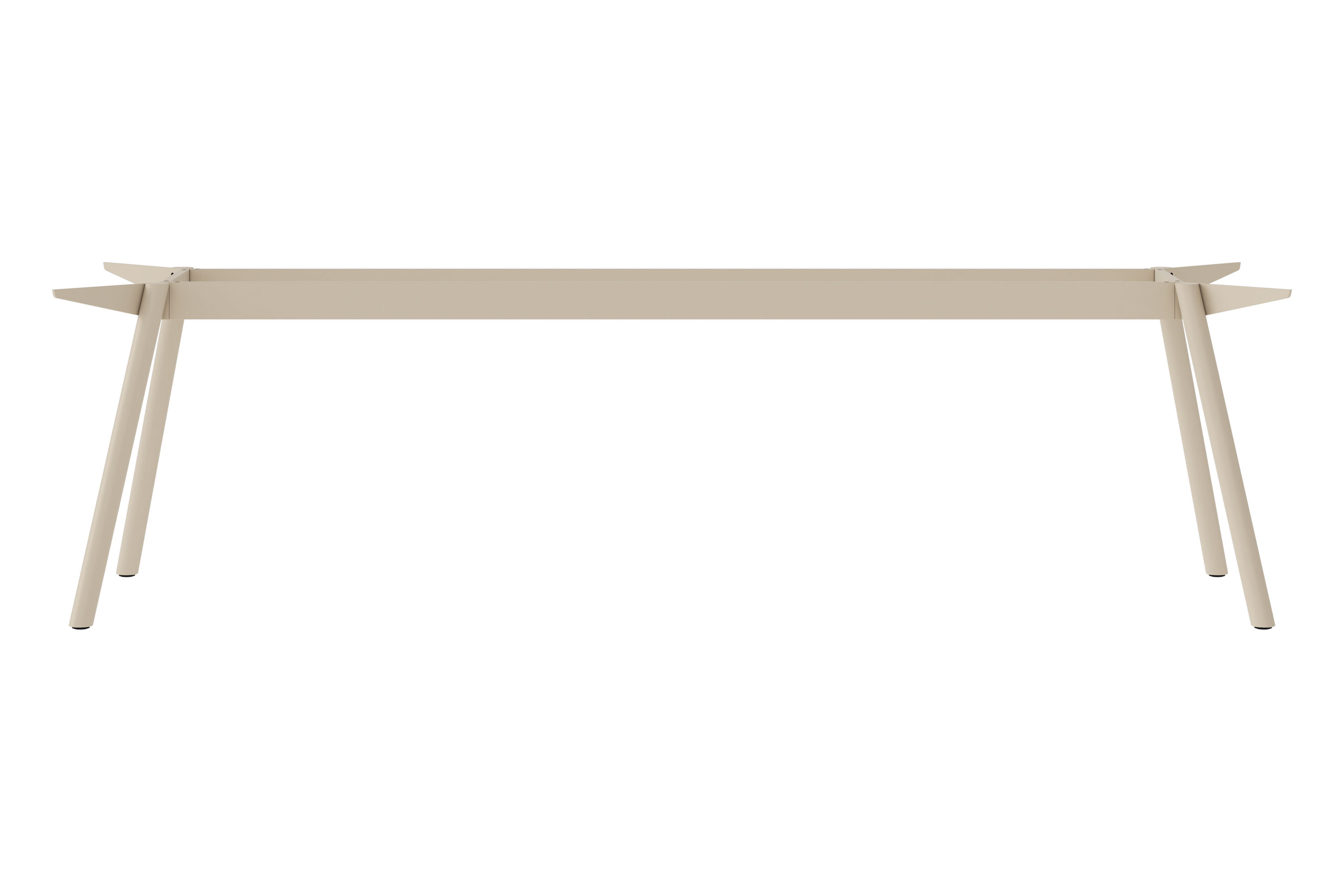 Beige Masa Tischgestell aus Stahl von New Tendency, minimalistisches Design für Esstische und Schreibtische.