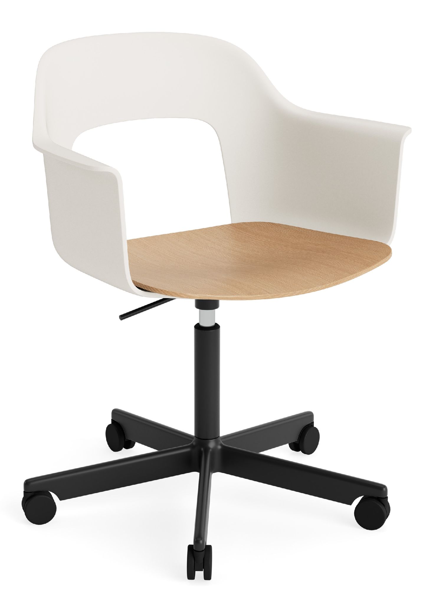 Layout Armchair 242 Fauteuil met 4-sterrenvoet, gasveer en draaifunctie Hay