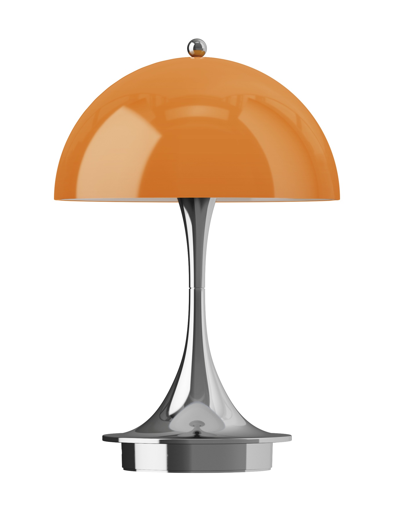 Panthella Originals  160 Portable Lamp Chromen tafellamp / acculamp Louis Poulsen Oranje