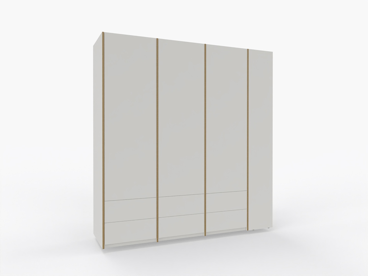 MODULAR PLUS kastcombinatie met aanbouwrek rechts, B 212,2 cm, Müller Möbelwerkstätten