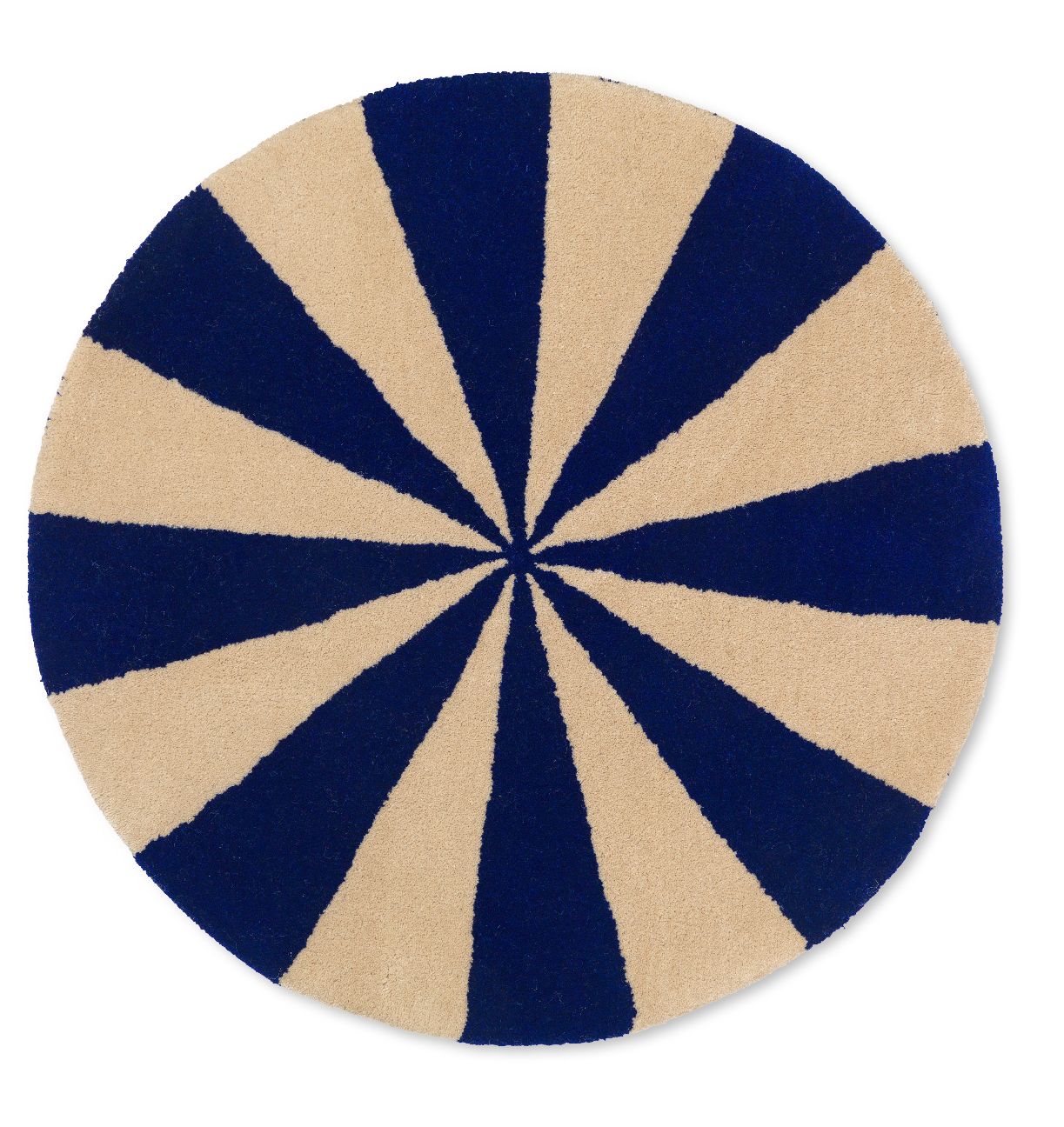 Arch Tufted Rug tapijt BRIGHT BLUE / OFF-WHITE Ferm Living UNIEK EXEMPLAAR