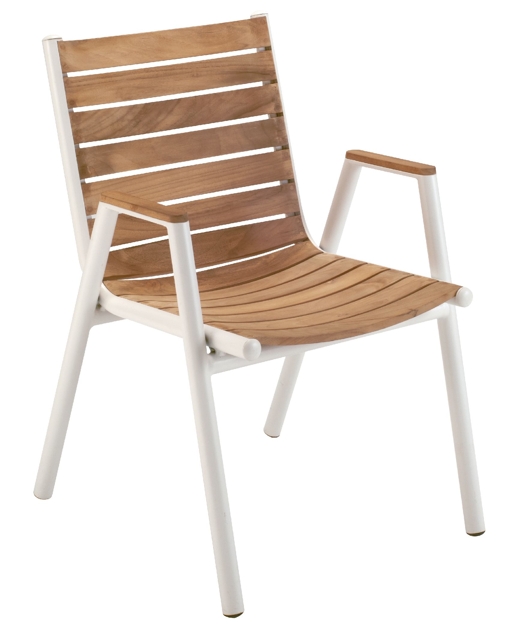 Pilotis fauteuil met armleuningen, teakhout, voor buiten, Fermob