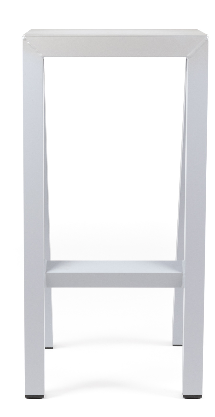 Bureaurama Hocker von Magis, minimalistischer Barhocker aus weiß lackiertem Metall, modernes Design für Büro und Zuhause.