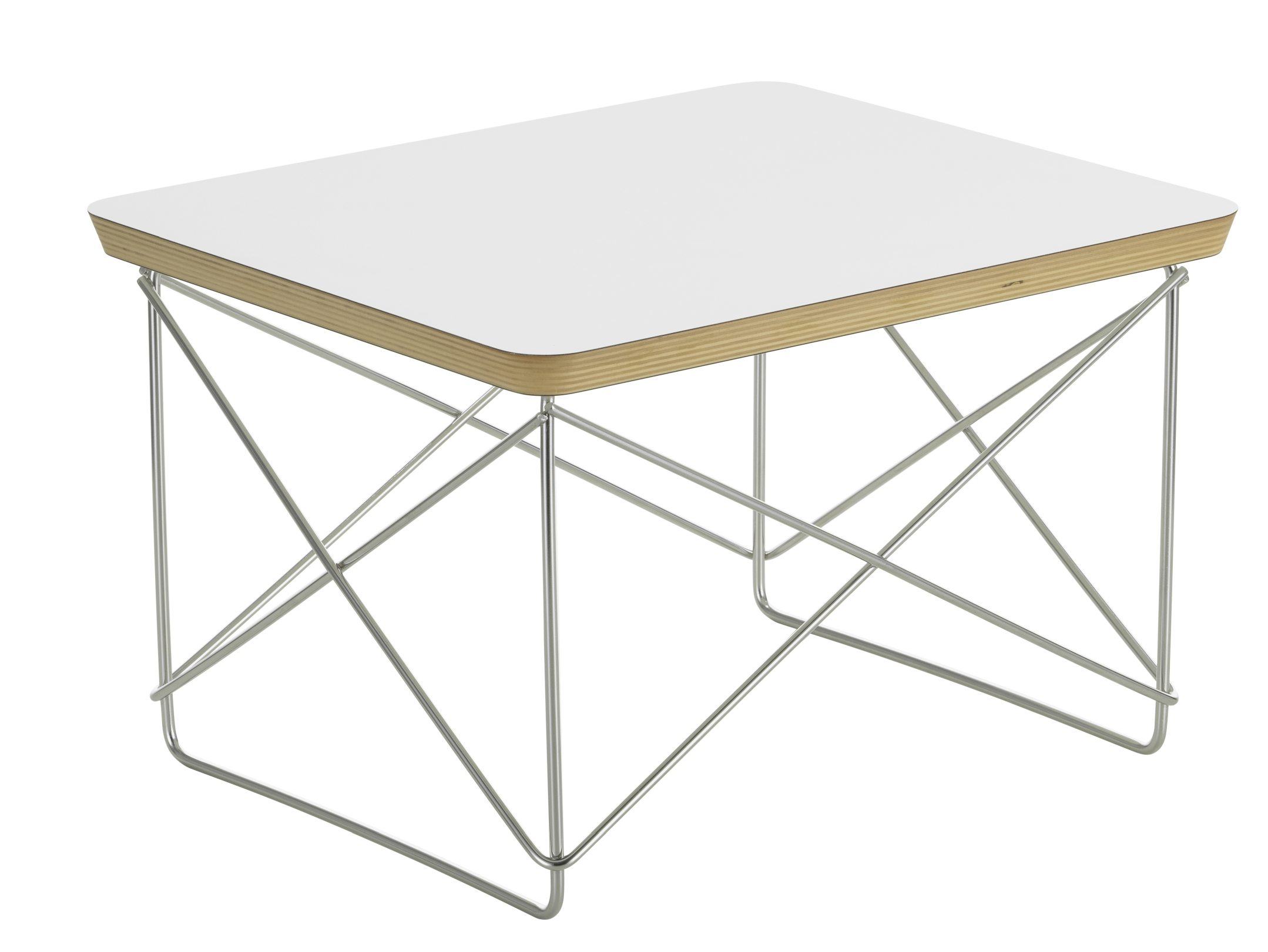 Occasional LTR bijzettafel HPL WIT / ROESTVRIJ STAAL Vitra UNIEKE EXEMPLAREN  