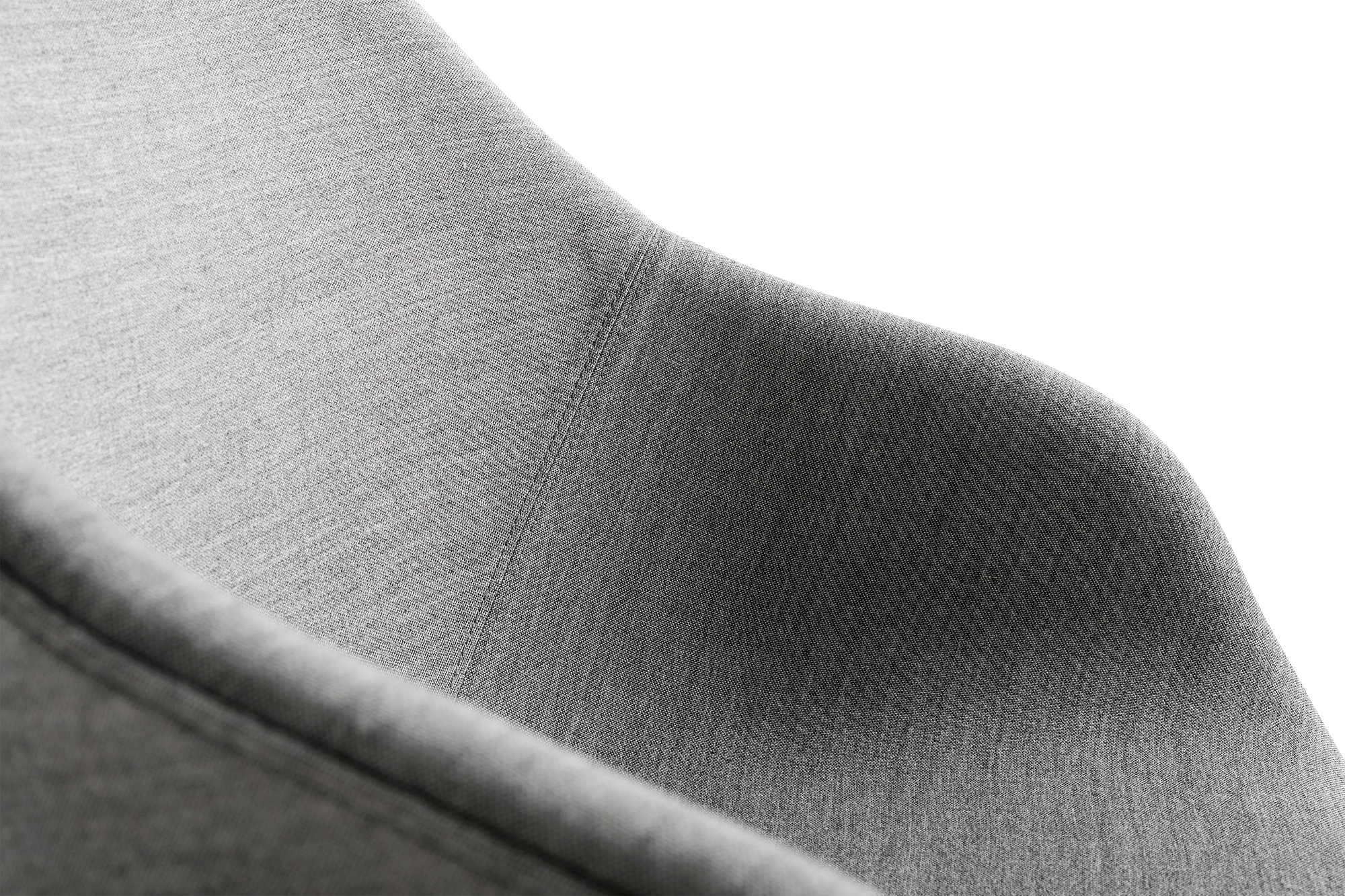 Detailaufnahme des grauen Stoffbezugs vom Hay About a Chair AAC121 Soft Stuhl.