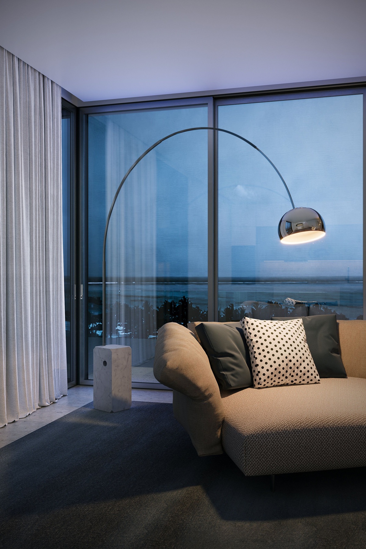 Arco staande lamp van Flos