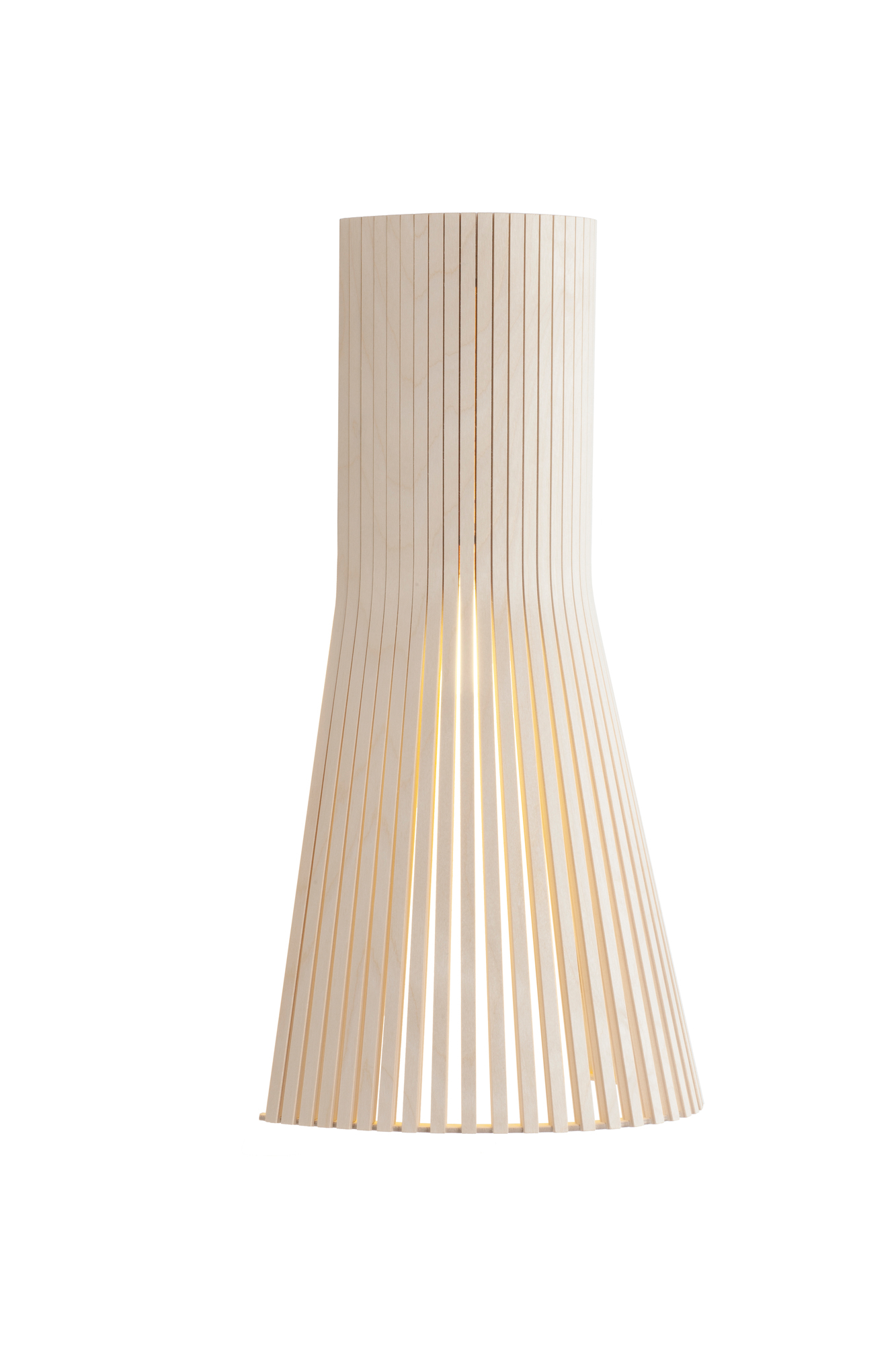 Secto Small 4231 Wandleuchte aus hellem Holz, Designlampe für indirekte Beleuchtung im Innenbereich.