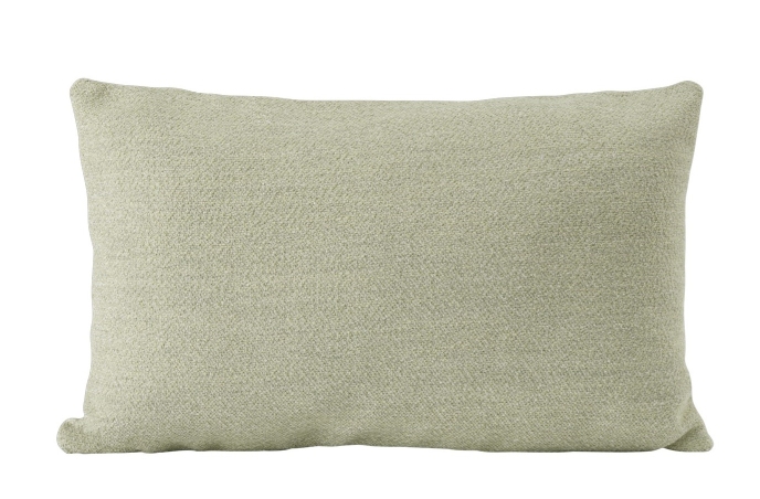 Helles, rechteckiges Mingle Cushion Kissen von Muuto mit feiner Textur für Wohnzimmer und Schlafzimmer.