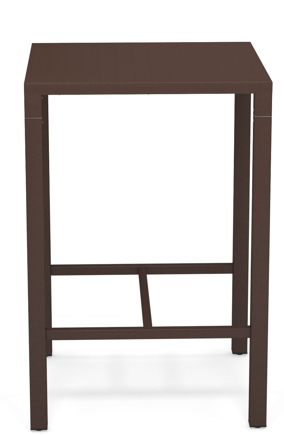 Nova Hochtisch Outdoor Emu, brauner Stehtisch für den Garten oder die Terrasse, moderne Outdoor-Möbel.