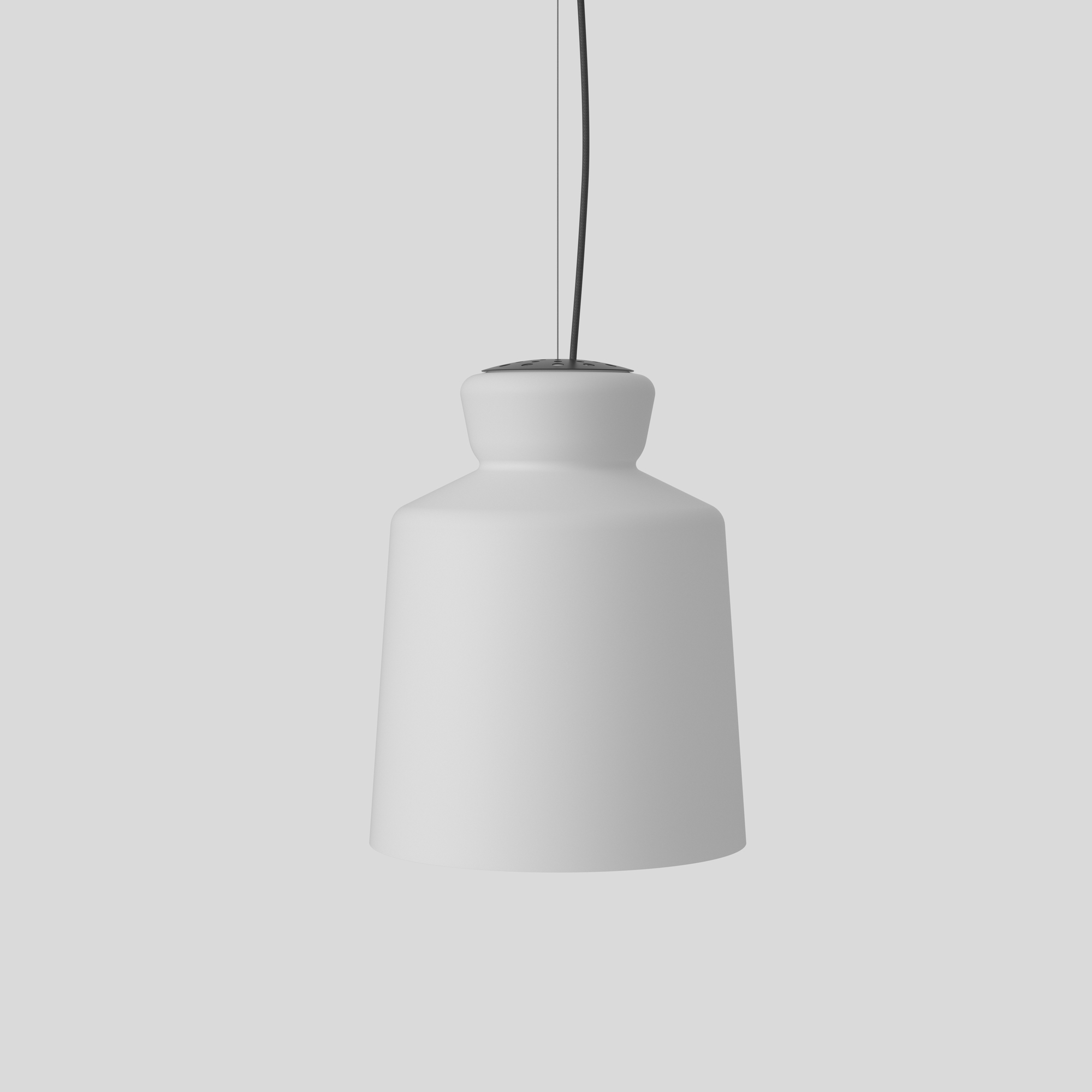 Weiße SB Cinquantotto Deckenleuchte von Astep, moderne Pendelleuchte für Wohnzimmer und Esszimmer.