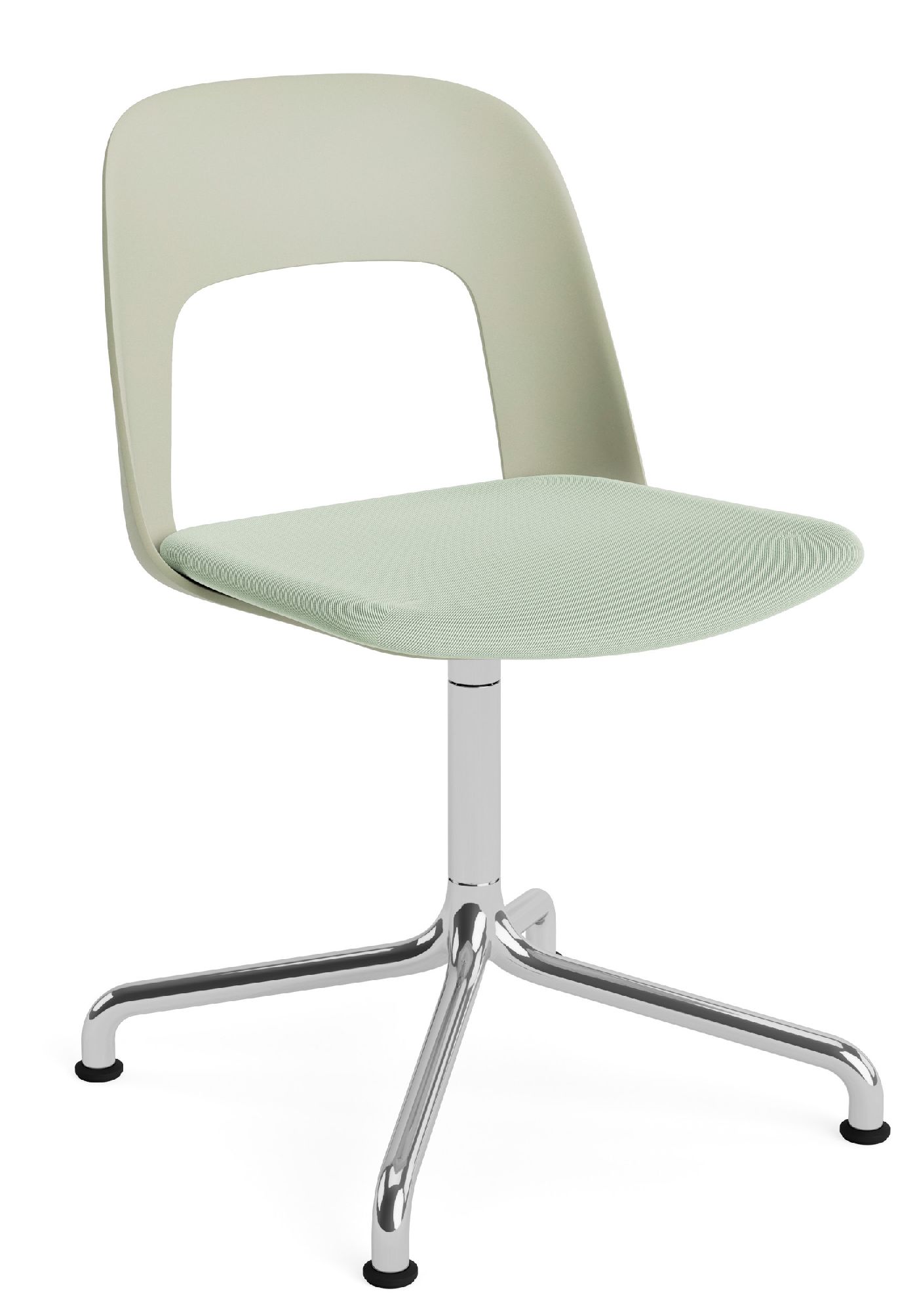 Layout Side Chair 153 draaistoel met vier poten van Hay