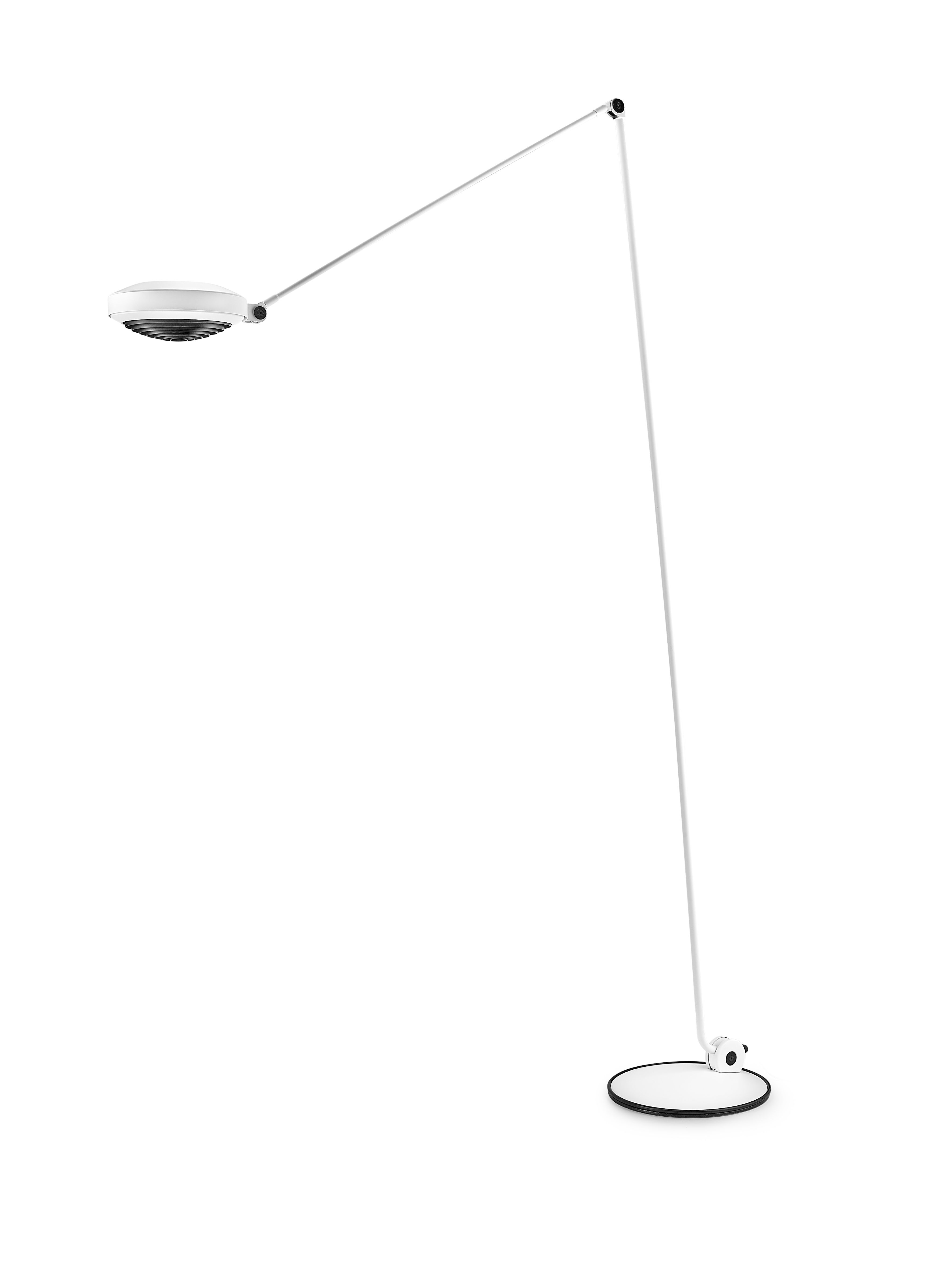Elle LED-vloerlamp, matwit, Lumina