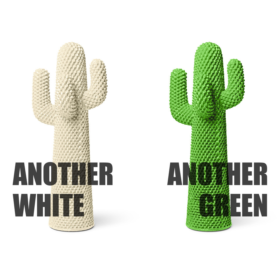 Another Cactus Kleiderständer von Gufram in Weiß und Grün, moderner Design Kleiderbaum.