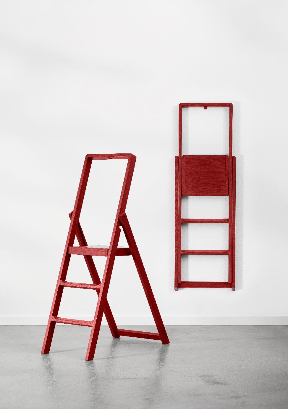 Step-trapladder Design House Stockholm, wit gebeitst