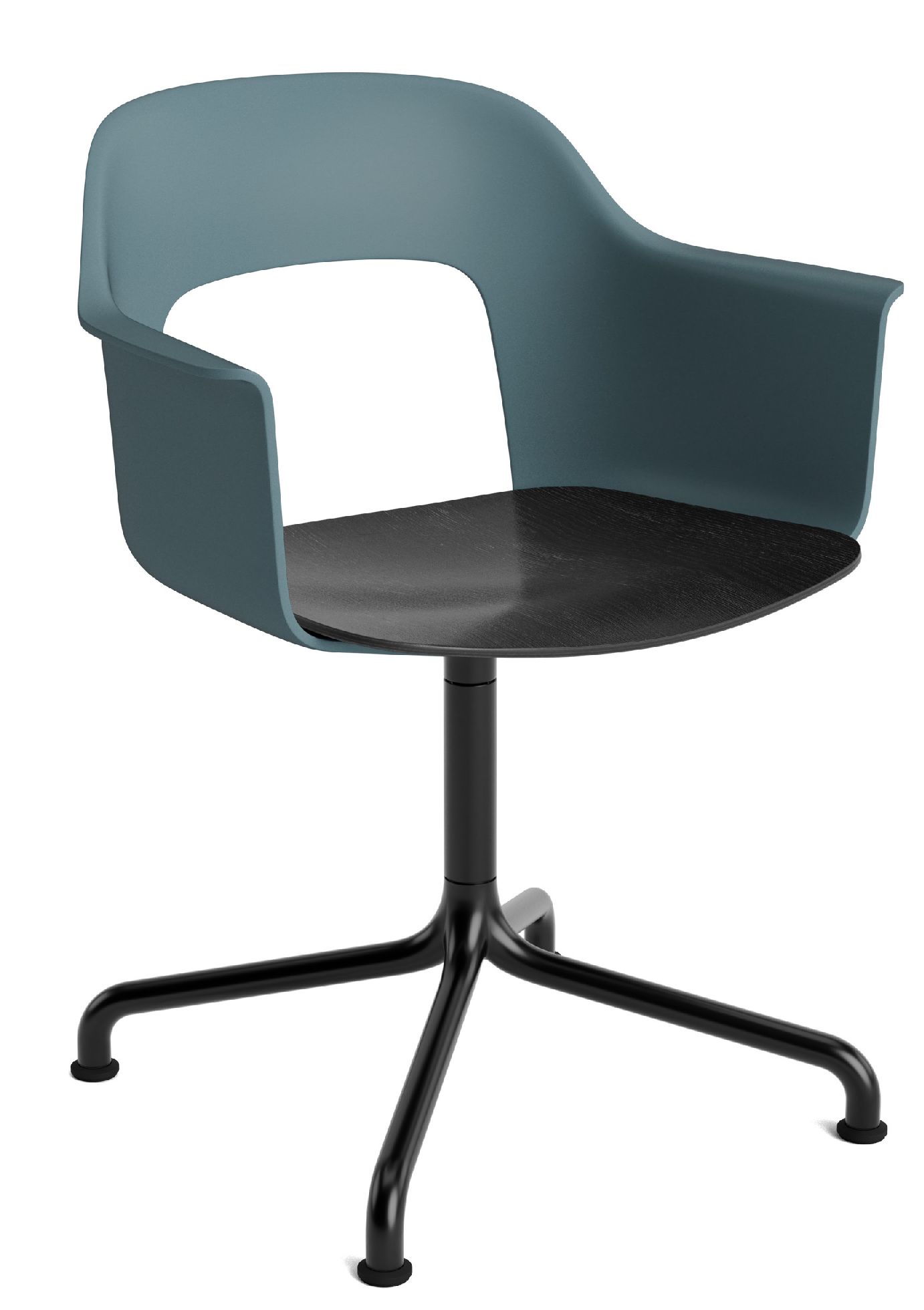 Layout Armchair 252 Fauteuil met 4-sterrenvoet, draaivoet met gebogen kruis Hay