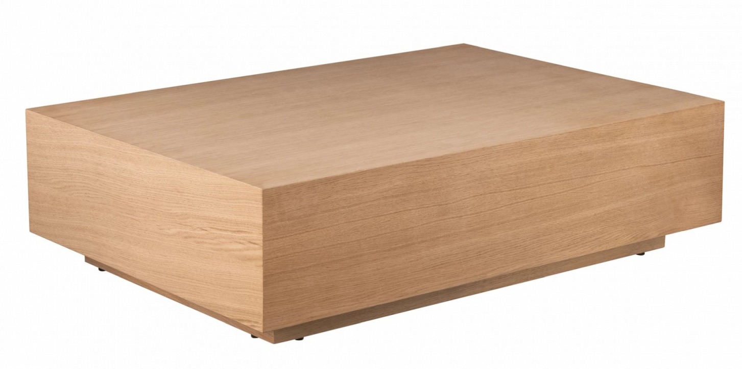 Blomus Goba Couchtisch aus hellem Holz, rechteckig, modernes Design für Wohnzimmer.
