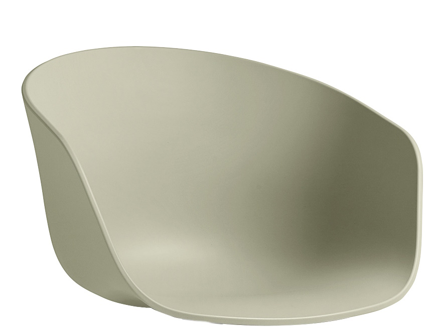 Nahaufnahme des About A Chair AAC26 Stuhls von Hay in Pastellgrün. Designstuhl für Wohnen und Büro.
