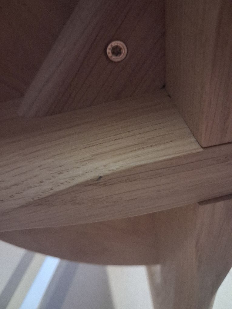 Slab Side Chair, eiken naturel, Tom Dixon, EXEMPLAAR MET GEBREKEN