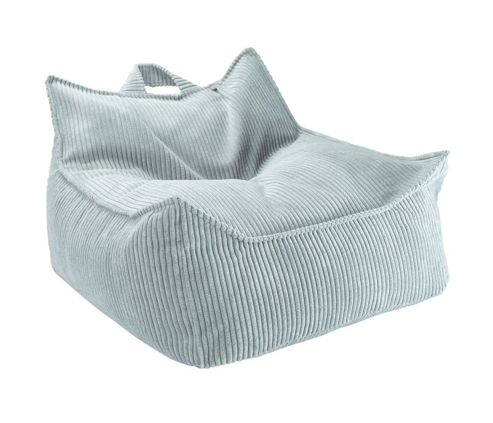 Zitkussen voor kinderen, fauteuil, breedcord, pepermuntgroen, Wigiwama