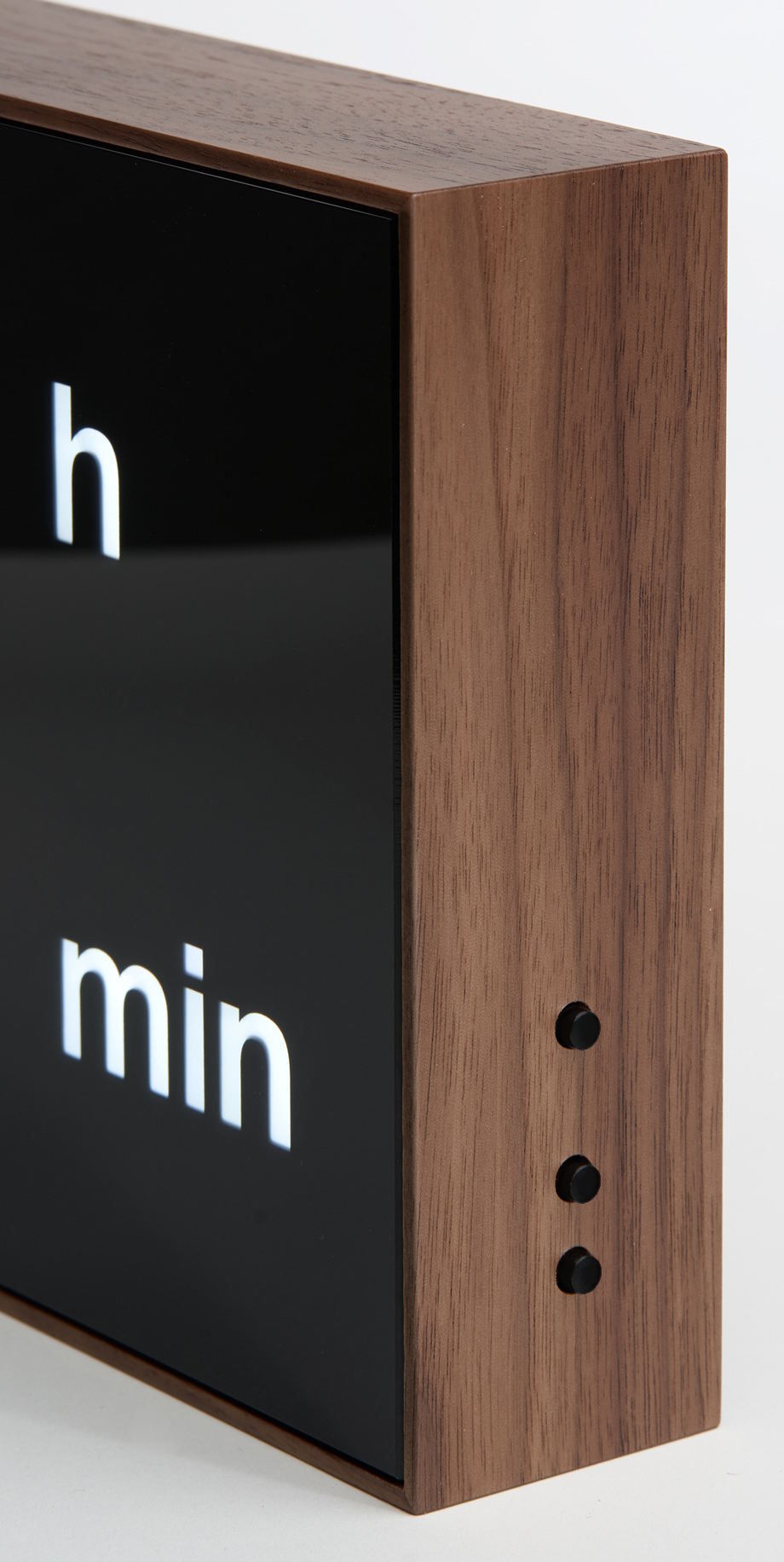 Digitale klok met LED-verlichting / Tafelklok / Wandklok / Houten klok (walnoot) / Albert Clock